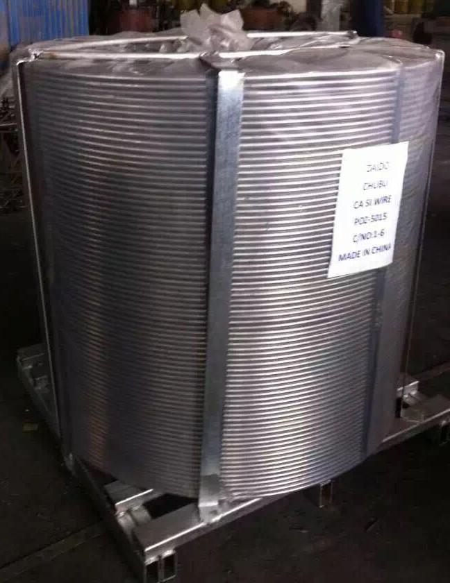 فولاد ساخت سیم هسته ای 13 میلی متر آلیاژ CaFe کلسیم سیلیکون سیم هسته ای 6